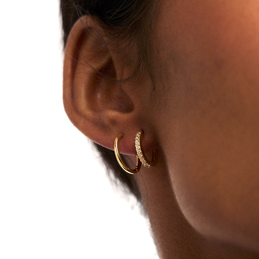 Buy Z Plain Huggie Earrings Hoop Earrings Online - Accessorize India